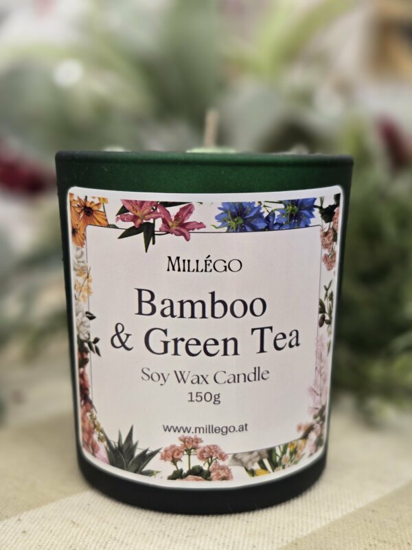 Duftkerze 150g<br>BAMBOO & GREEN TEA