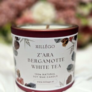 Duftkerze 150g<br>Z'ARA BERGAMOTTE WHITE TEA